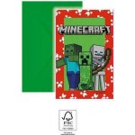 Minecraft pozvánky, 6ks - Procos – Zboží Mobilmania