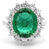 Prsteny Beny Jewellery Zlatý Prsten se Smaragdem a Diamanty 2011722