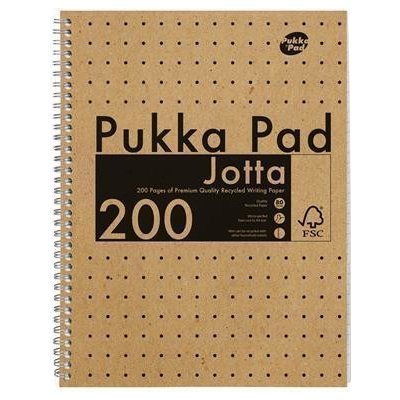 Spirálový sešit "Jotta Kraft", A4, linkovaný, 100 listů, PUKKA PAD 9565-KRA