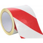 Durafix DR10 výstražná samolepící páska reflexní pravostranné šrafování 100 mm x 15 m červeno-bílá10936 – Zboží Dáma