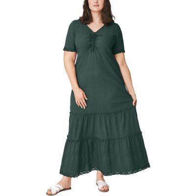Ellos dámské dlouhé maxi šaty A2013 zelené