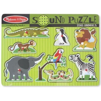 Goki Zvukové puzzle Safari 6 dílků