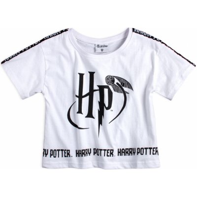 dívčí tričko CROP TOP Harry Potter bílá – Zboží Dáma