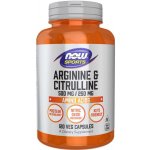 Now Foods Foods L-Arginin a L-Citrulin 120 veg kapslí – Hledejceny.cz