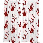 IMPAR Závěsy Bloody hand (Rozměr : 140x250, Materiál: Interlock) – Hledejceny.cz