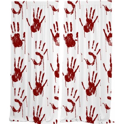 IMPAR Závěsy Bloody hand (Rozměr : 140x250, Materiál: Interlock) – Hledejceny.cz