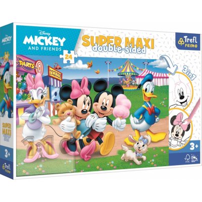 TREFL Oboustranné Mickey Mouse na pouti SUPER MAXI 24 dílků – Zbozi.Blesk.cz