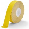 Stavební páska PROTISKLUZU Žlutá protiskluzová páska 50 mm x 18,3 m hrubozrnná