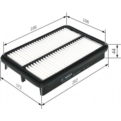 Vzduchový filtr BOSCH F 026 400 044 – Hledejceny.cz