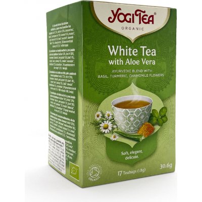 Yogi Tea Bio Bílý s Aloe Vera čaje 17 x 1.8 g – Zbozi.Blesk.cz