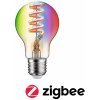 Žárovka Paulmann P 29156 Filament 230V Smart Home Zigbee 3.0 LED žárovka E27 6,3W RGBW+ stmívatelné zlatá