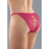 Dámské erotické kalhotky a tanga Allure Crotchless Enchanted Belle Panty Hot Pink