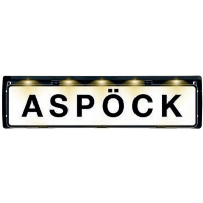 Rám na SPZ s LED osvětlením ASPOCK FLEXLED 12V kabel 0,8 m – Hledejceny.cz