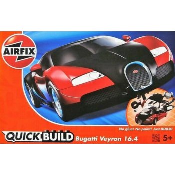 AIRFIX Quick Build auto J6020 Bugatti Veyron červená