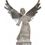 Dřevěný anděl s kovovými křídly Puri 17*4*20 cm Exner – Hledejceny.cz
