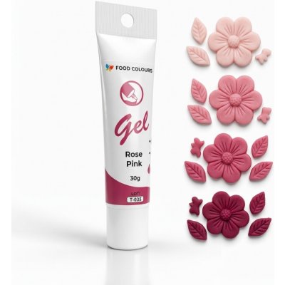 Food Colours gelová barva tuba Rose Pink 30 g – Hledejceny.cz