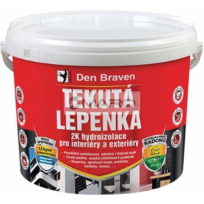 Den Braven Lepenka tekutá 2K hydroizolace pro interiéry a exteriéry 7 kg CH0274 – Zboží Mobilmania