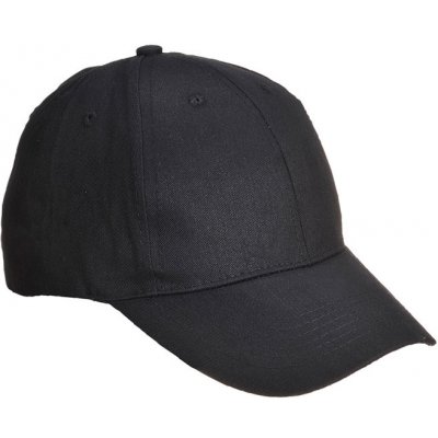 PORTWEST Čepice Six Panel B010 basebalová, šestipanelová POR-B010BKR Černá – Hledejceny.cz
