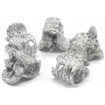 Skřipečky s posypem, 5 ks Barva: stříbrná – Zboží Mobilmania