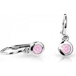 Cutie Jewellery dětské z bílého zlata na brizuru C1537 Pink c1537-10-20-x-2