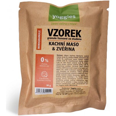 Yoggies granule pro štěňata MINI active kachna zvěřina; 90 g