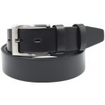 Kožený opasek Nivasaža elegantní střední černý ELG35 – Zboží Mobilmania