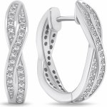 Brilio Silver náušnice EA742W – Zboží Dáma