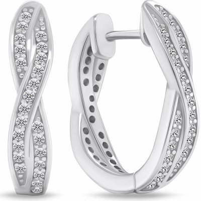 Brilio Silver náušnice EA742W – Zboží Dáma