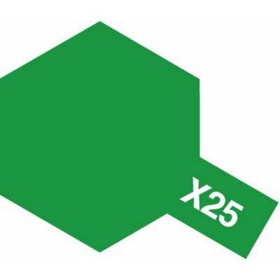 Tamiya Barva akrylová leskláZelená čirá Clear GreenMini X-25