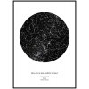 Hvězdná mapa vašeho životního okamžiku Rozměr plakátu: 40 x 50 cm, Barva pozadí: Bílá