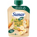 Sunar Bio kapsička Jablko banán mrkev 4m+ 100 g – Zboží Dáma