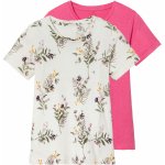 Lupilu Dívčí lněné triko 2 kusy růžová bílá – Zboží Mobilmania