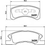 Sada brzdových destiček, kotoučová brzda BREMBO P 16 011 | Zboží Auto
