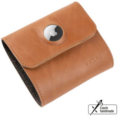 Kožená peněženka FIXED Smile Classic Wallet Airtag hnědá