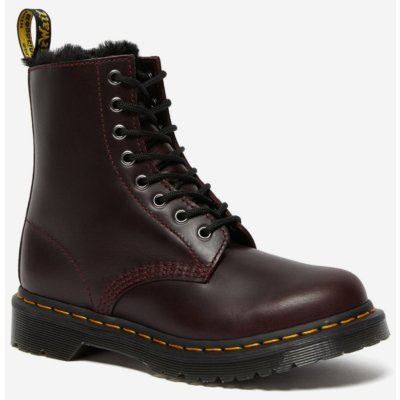 Dr. Martens 1460 Serena 8 Eye kotníkové kožené boty vínové – Zboží Mobilmania