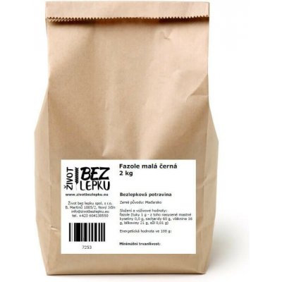 Život bez lepku Fazole malá černá 2 kg – Sleviste.cz