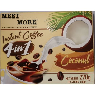 Meet More 4in1 instantní ochucená káva 270 g – Zboží Mobilmania