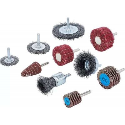 BGS Technic BGS 74499 Kartáčové a brusné kotouče (Sada 10 ks) – Zboží Dáma