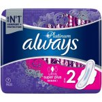 Always Platinum Ultra Night hygienické vložky s křidélky 6 ks – Zboží Dáma