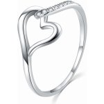Moiss Okouzlující stříbrný prsten se zirkony Srdce R00019 – Hledejceny.cz