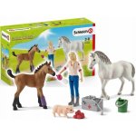 Schleich 42486 Návštěva lékaře u klisny a hříběte – Zboží Mobilmania