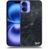 Pouzdro a kryt na mobilní telefon Apple Picasee silikonový průhledný obal pro Apple iPhone 16 Plus - Black marble