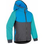 UNUO Dětská softshellová bunda s fleecem Basic Multicolor Tyrkysová – Zboží Dáma