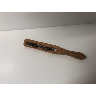 G+W Tamburína dřevěná plochá 2 páry talířků – Zboží Dáma