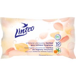 Linteo Satin Ubrousky vlhčené intimní 10 ks