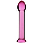 LOVETOY Skleněné dildo Glass Romance pink – Zboží Dáma