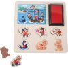 Dřevěná hračka Small Foot Hero stamp and puzzle