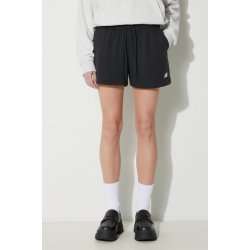 New Balance Kraťasy French Terry Short dámské hladké high waist WS41500BK černá