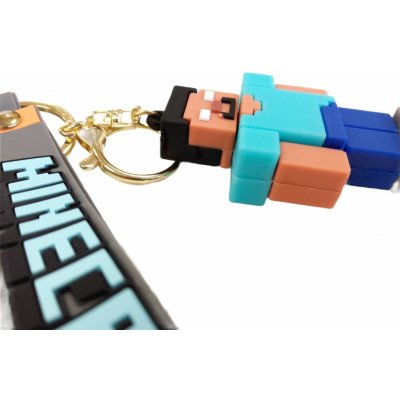 Přívěsek na klíče Bagito Dětská Minecraft Steve Pixel PKBA2355 – Zboží Mobilmania