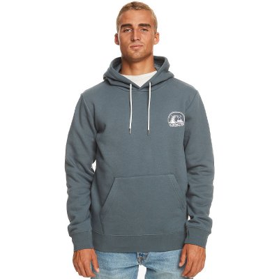 Quiksilver CLEAN CIRCLE DARK SLATE mikiny přes hlavu modrá – Zbozi.Blesk.cz